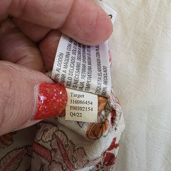 Knox Rose Floral Peasant Blouse – Size XXL – 100% Cotton - Picture 9 of 9